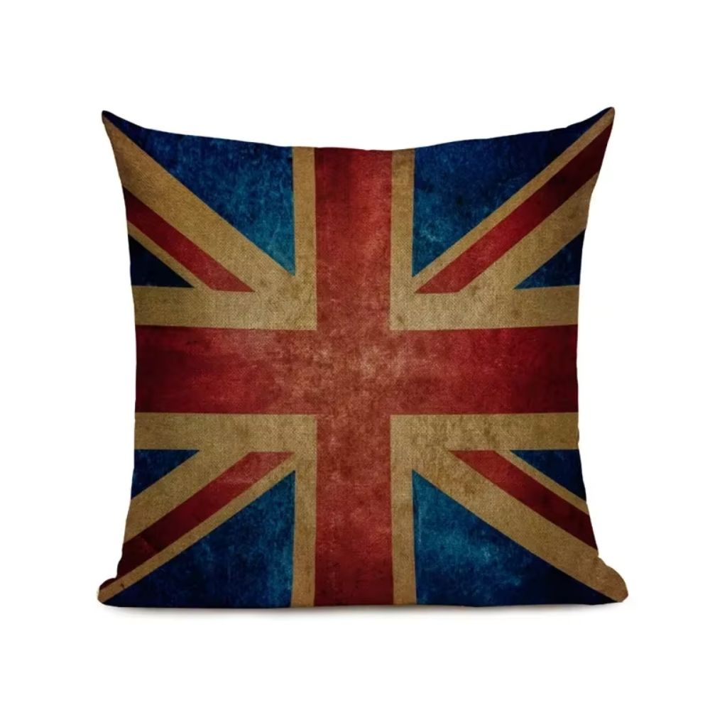Taie d’oreiller style vintage Union Jack
