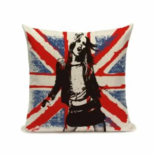 Taie d’oreiller Rock attitude et Union Jack vintage