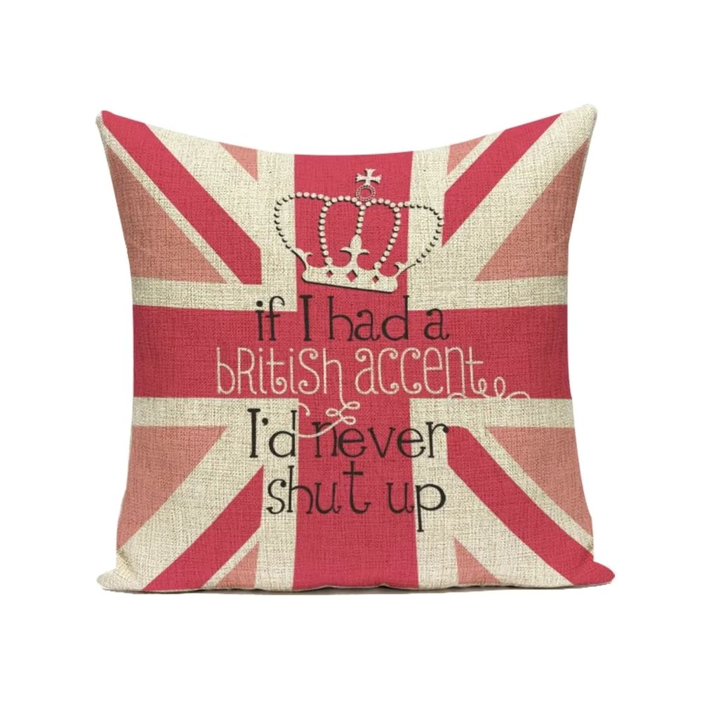 Taie d’oreiller anglaise humoristique "If I had a british accent..."