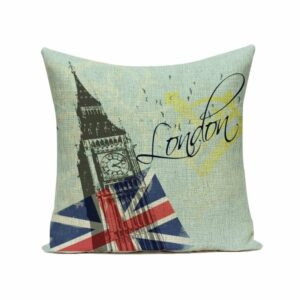 Taie d’oreiller Big Ben & Drapeau Britannique