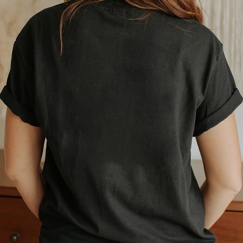 T-shirt noir drapeau anglais en flammes – Image 2