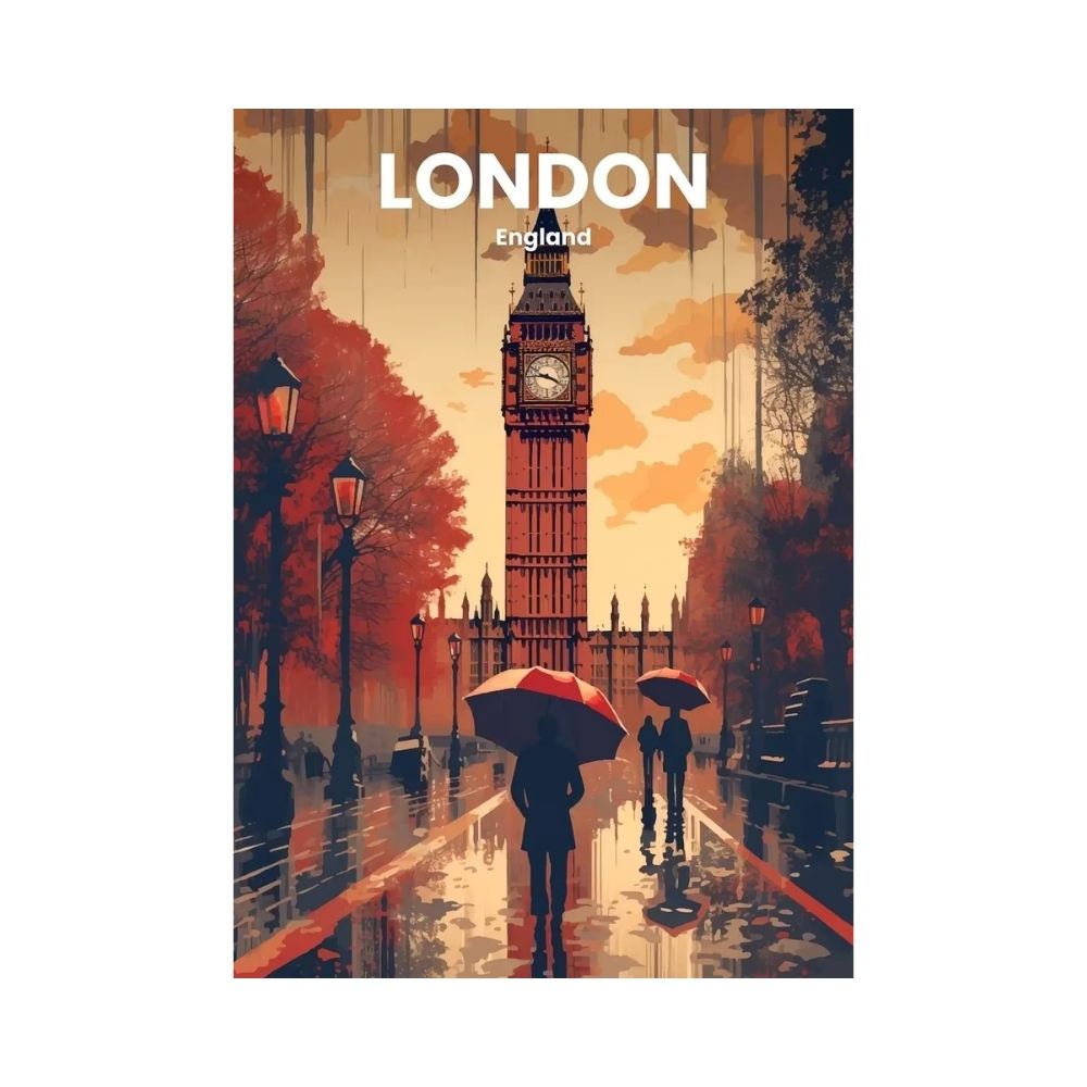 Tableau Big Ben à l’automne