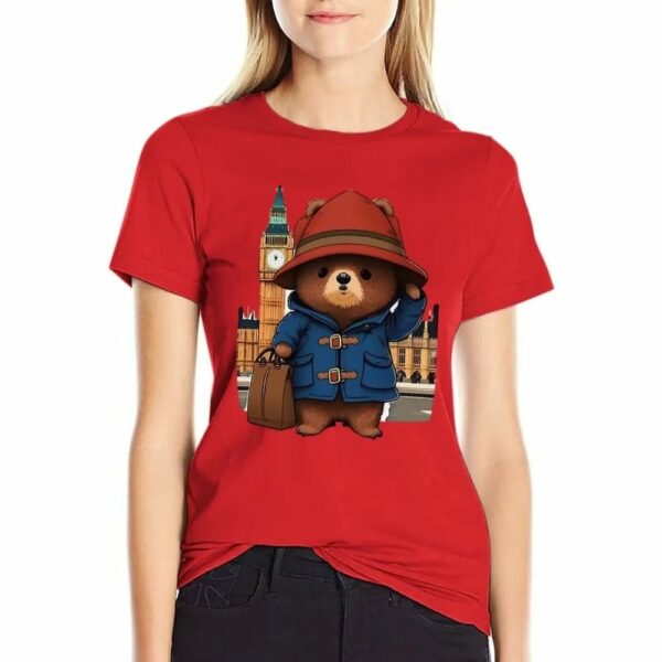 T-shirt rouge ourson devant Big Ben