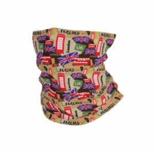 Tour de cou britannique – Motifs Londres multicolores