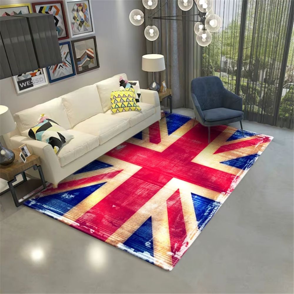 Tapis Union Jack effet vieilli