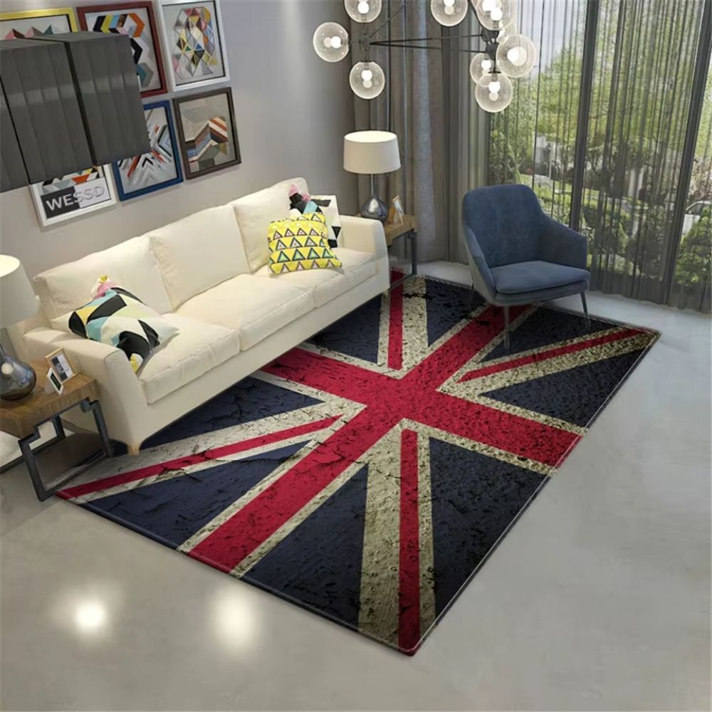 Tapis Union Jack effet vieilli
