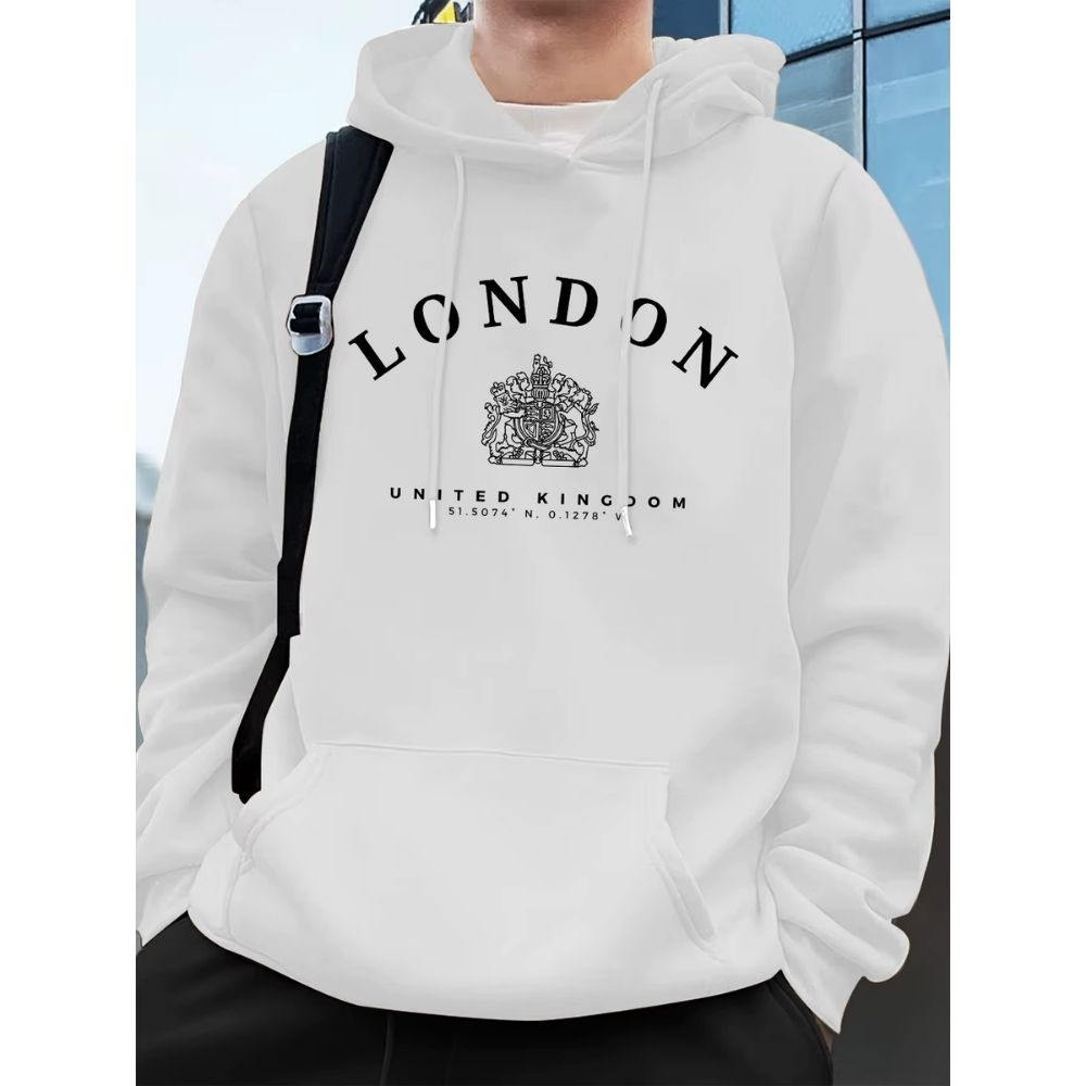 Sweat blanc anglais – blason royal