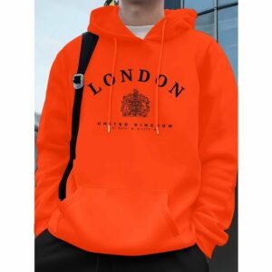 Sweat orange anglais – blason royal