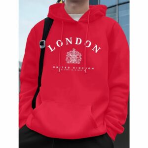 Sweat rouge anglais – blason royal