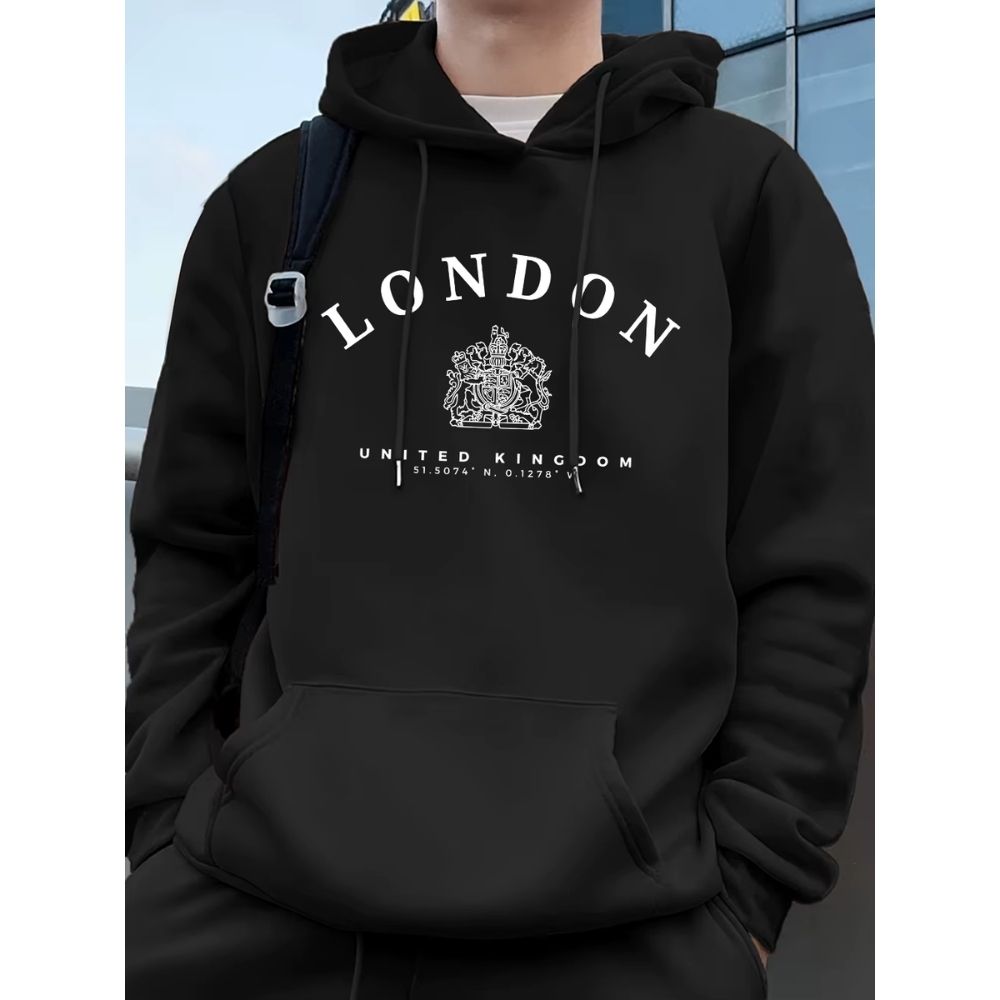 Sweat noir anglais – blason royal