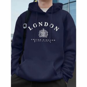 Sweat bleu foncé anglais – blason royal