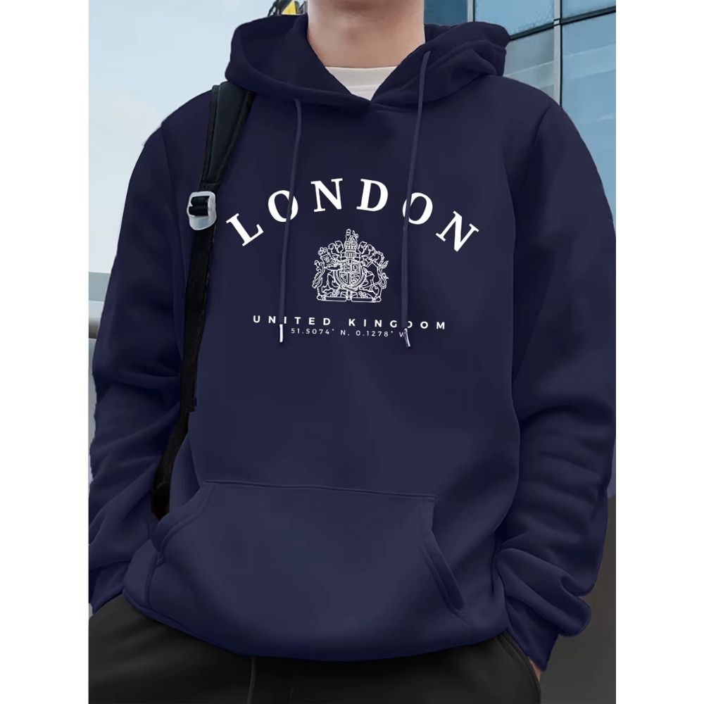 Sweat bleu foncé anglais – blason royal
