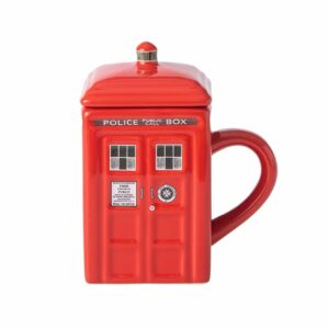 Mug anglais cabine de police rouge