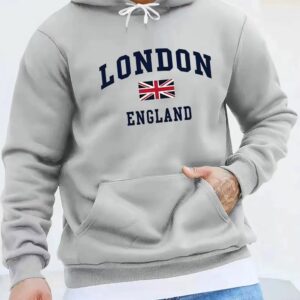 Sweat à capuche gris London England