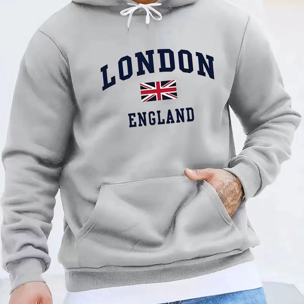 Sweat à capuche gris London England